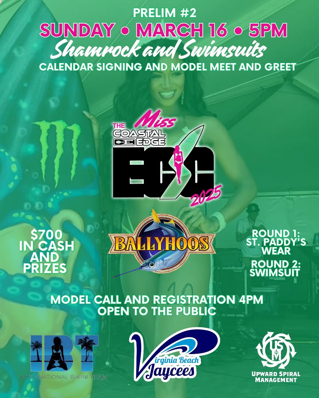 CE Miss ECSC Shamrocks and Swimsuits at Ballyhoo's