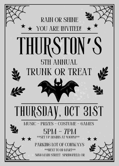 Thurston's Trunk or Treat!