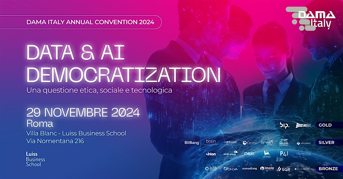 DIAC2024: Data & AI Democratization (Evento in presenza)