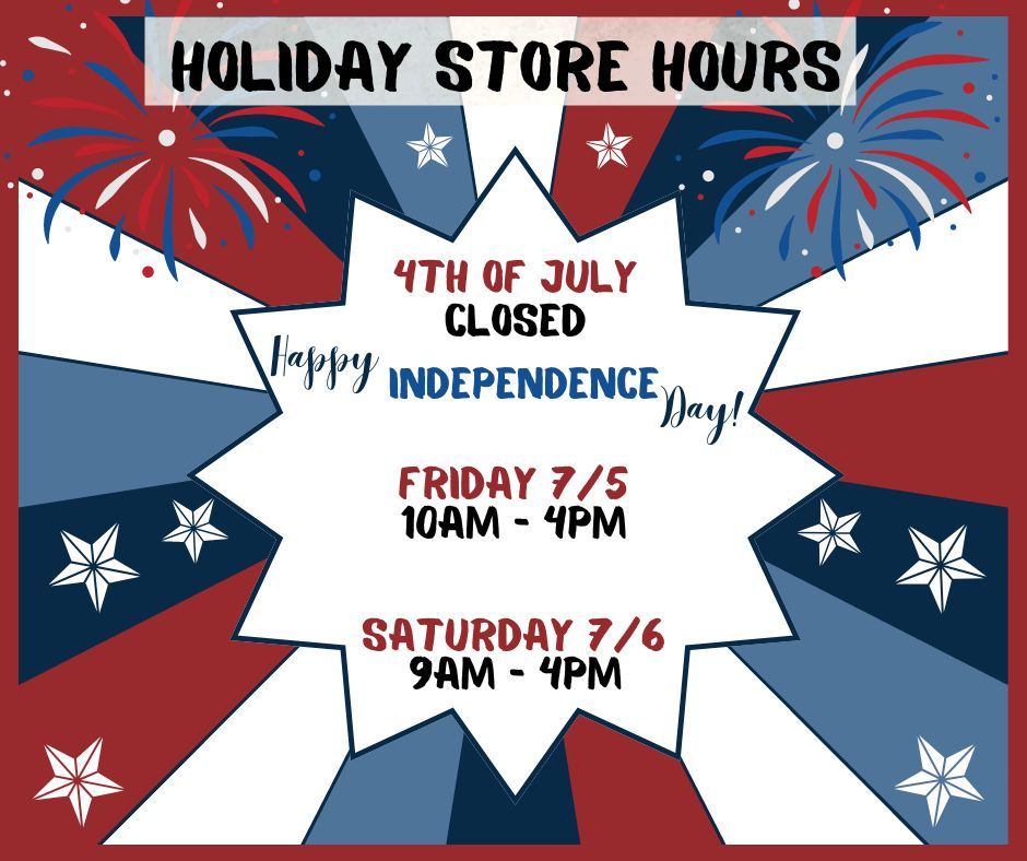 Closed the 4th of July