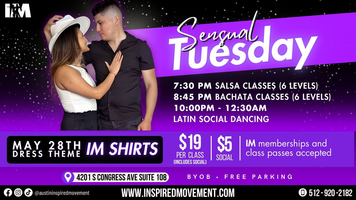 \u2728 Sensual Tuesdays - Salsa Classes, Bachata Classes, Latin Dance Social 