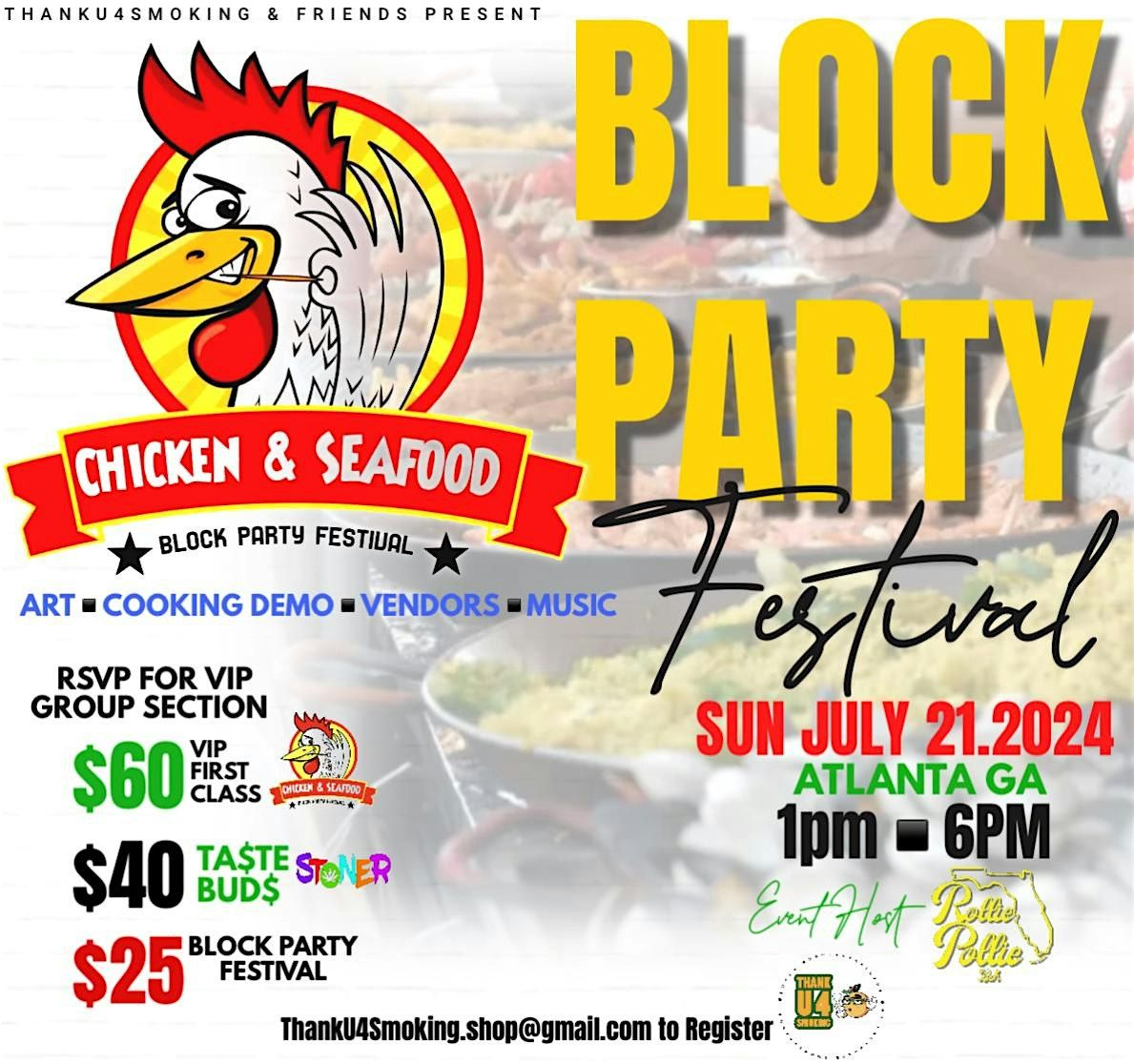 Chicken and Seafood \u201c Block Party\u201d Festival