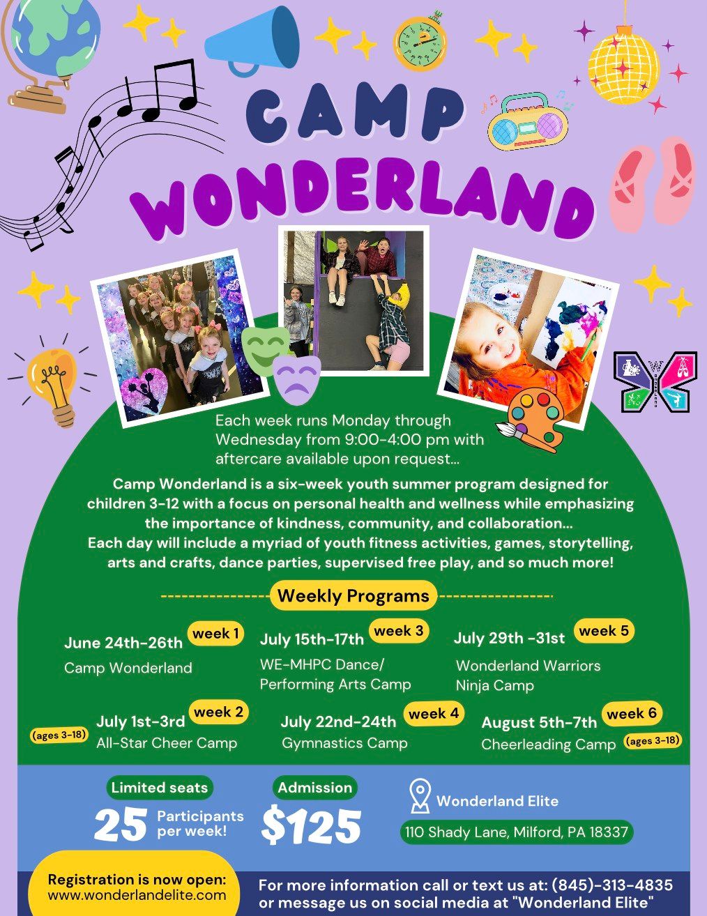 Camp Wonderland: Week #1 (June 24th-26th)