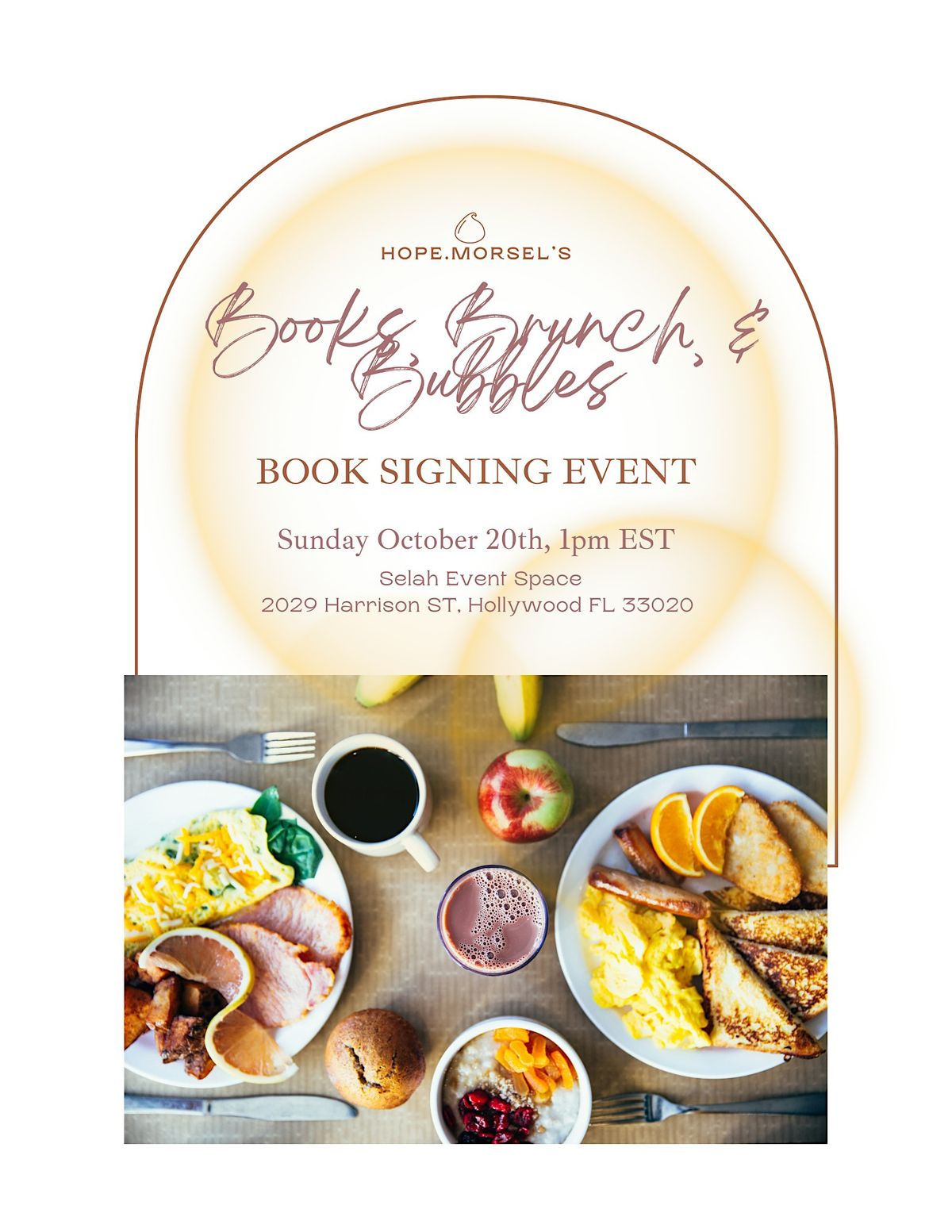 Books, Brunch & Bubbles; Little Morsels of Hope Book Signing