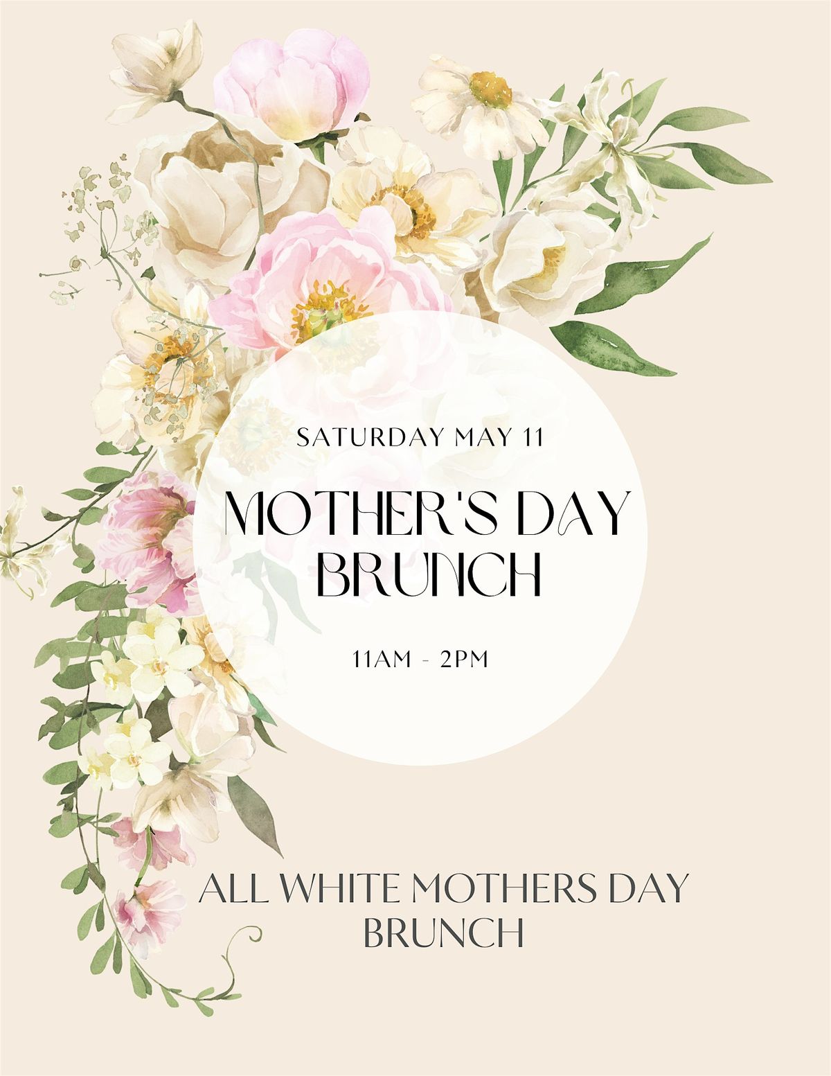 All White Mother\u2019s Day Brunch - Mimosas