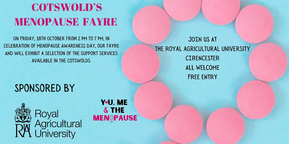 Cotswold Menopause Fayre Celebrating Menopause Awareness Day 2024