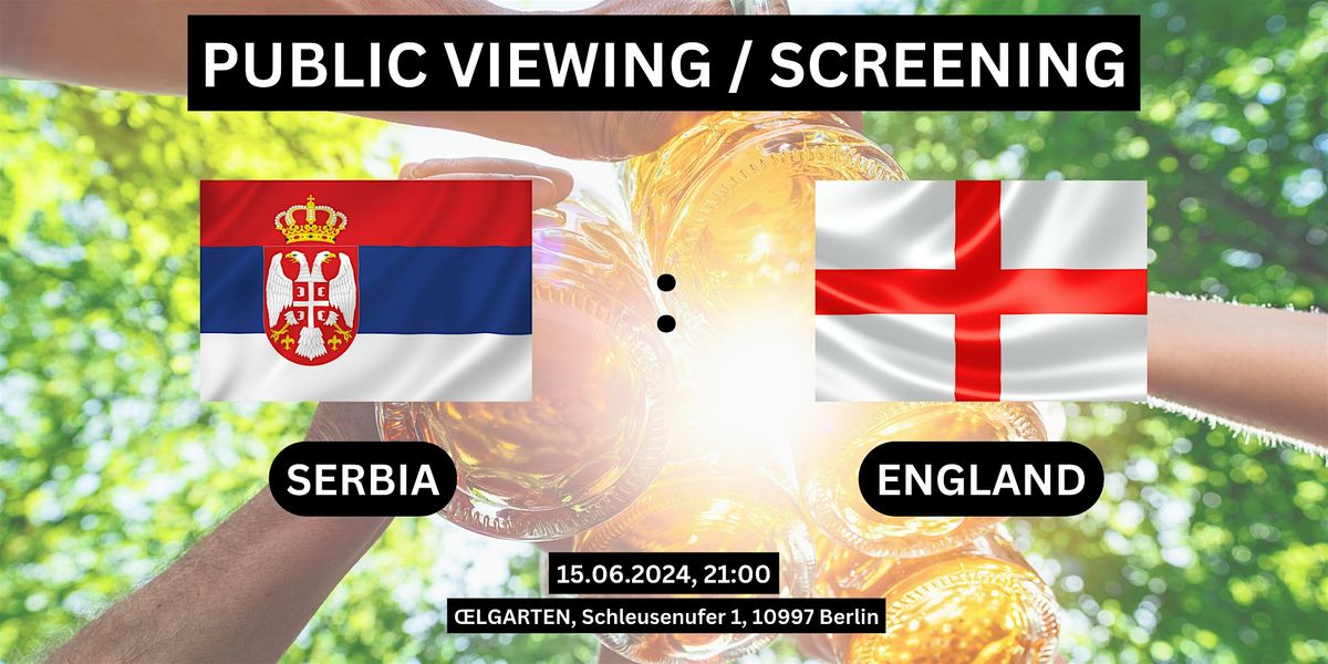 Public Viewing\/Screening: England vs. Slovenia