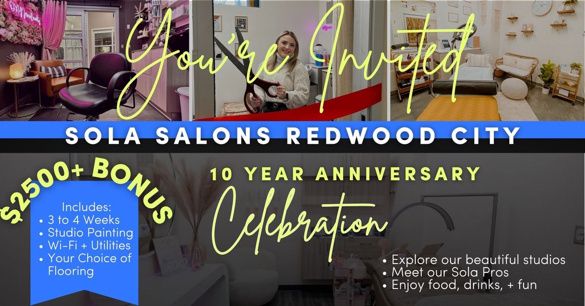 Sola Salons Redwood City 10 Year Celebration