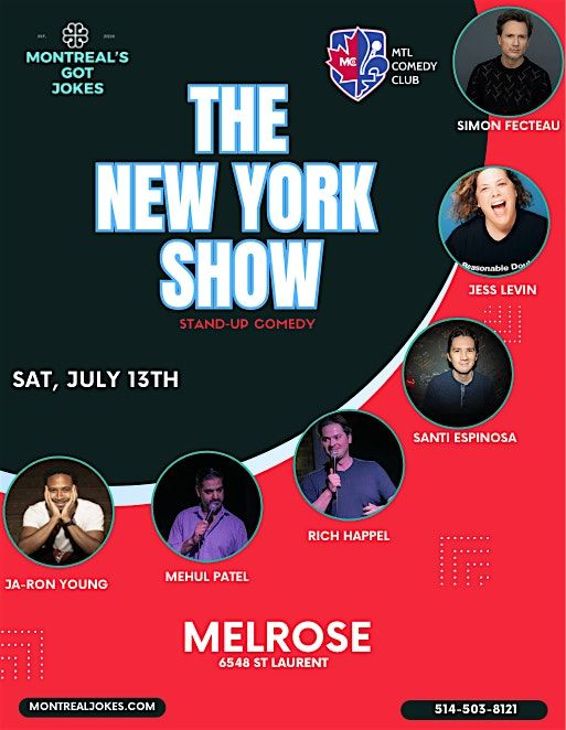 THE NEW YORK SHOW ( STAND-UP COMEDY )  MONTREALJOKES.COM