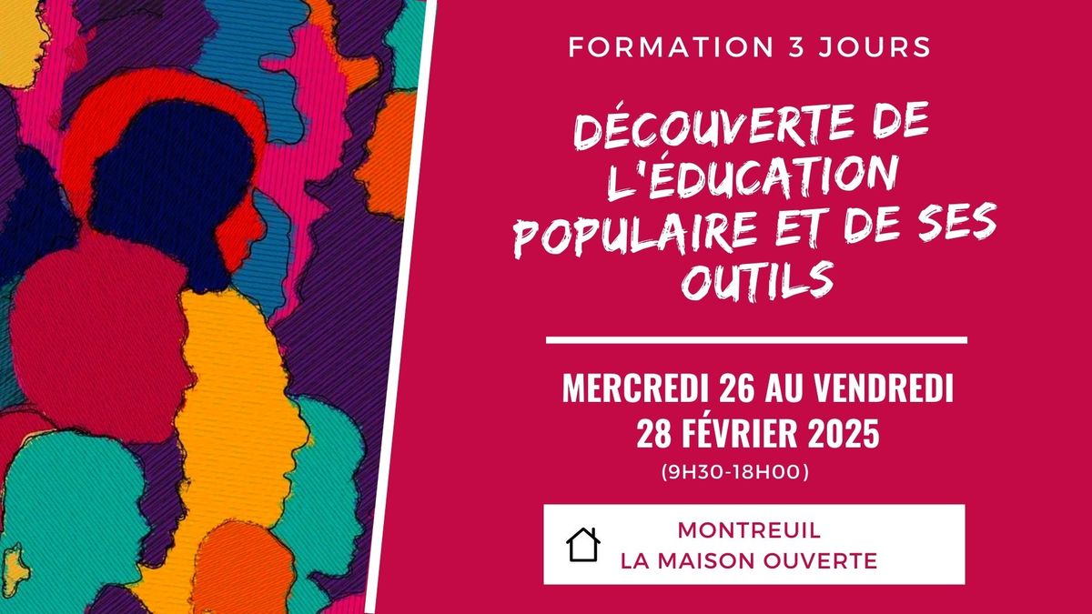 Formation - D\u00e9couverte de l'\u00e9ducation populaire et de ses outils