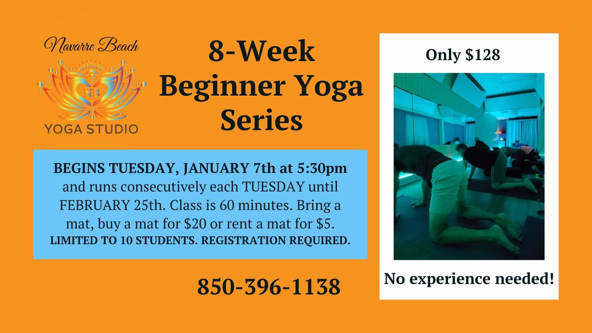 January | 8-Week Beginner Yoga Series w\/ Navarre Beach Yoga Studio