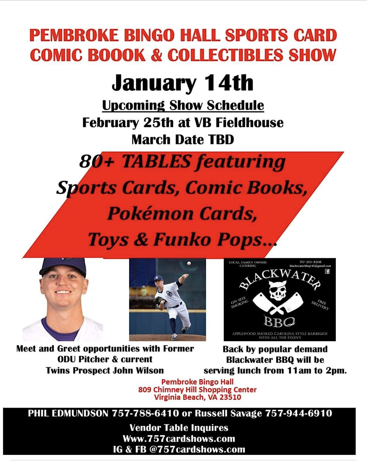 Pembroke Bingo Hall Sports Card, Comic Book and Collectibles Show