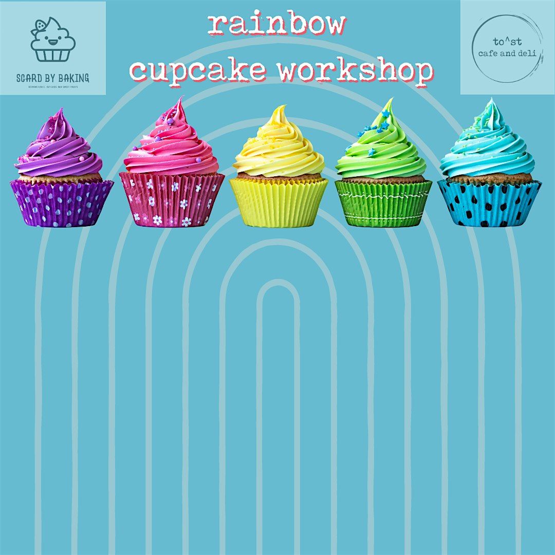 rainbow cupcake workshop event