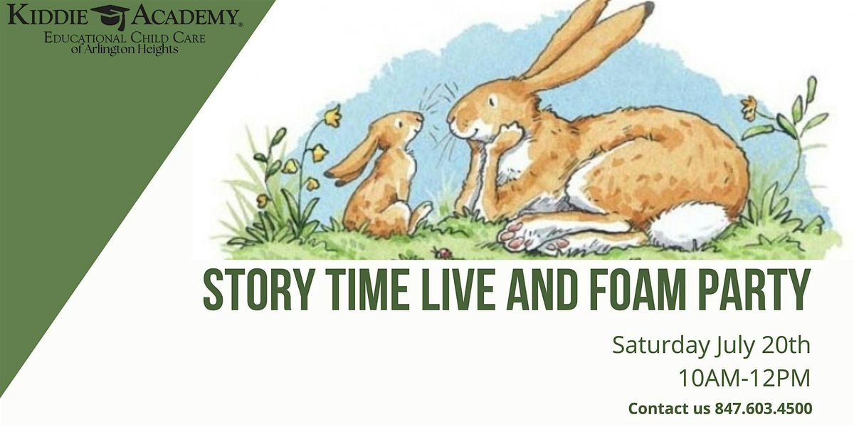 Story Time Live with Nutbrown Hare and Foam Party!