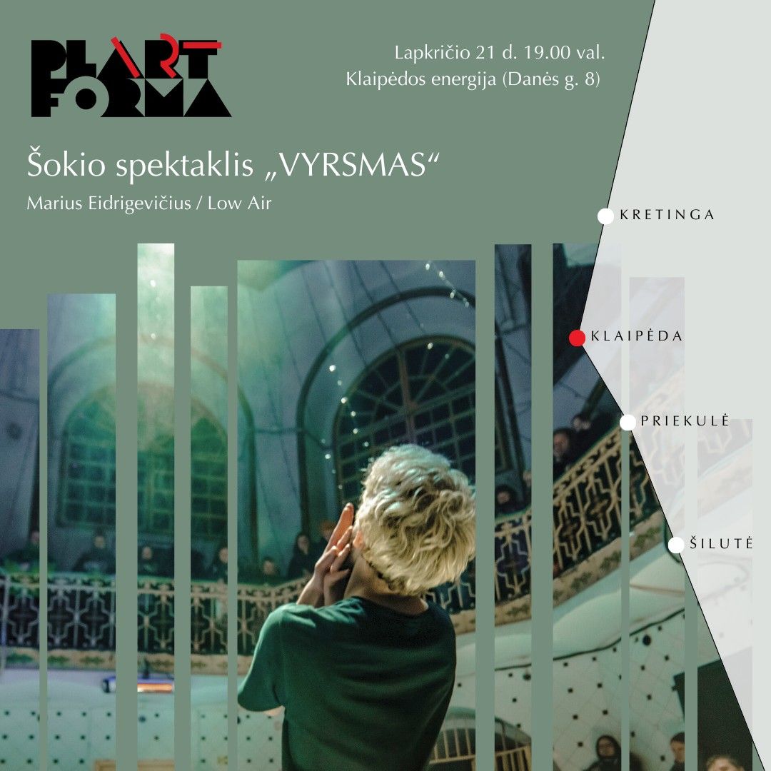 Festivalis Plartforma. \u0160okio spektaklis \u201eVyrsmas\u201c \/ Marius Eidrigevi\u010dius \/ Low Air