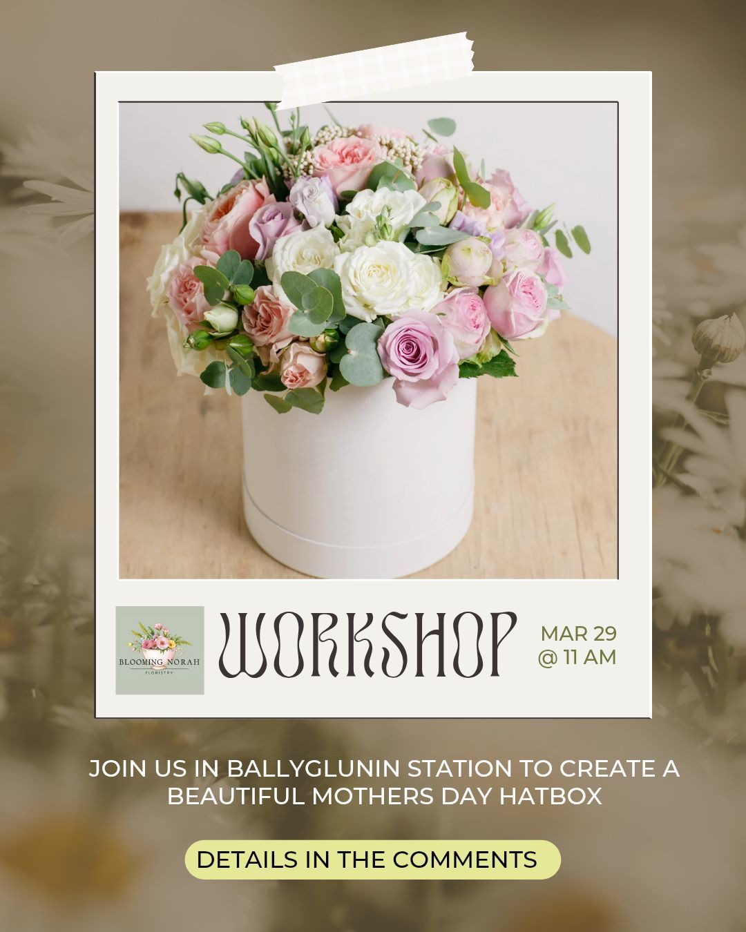 Blooming Norah's Flower Hatbox Workshop