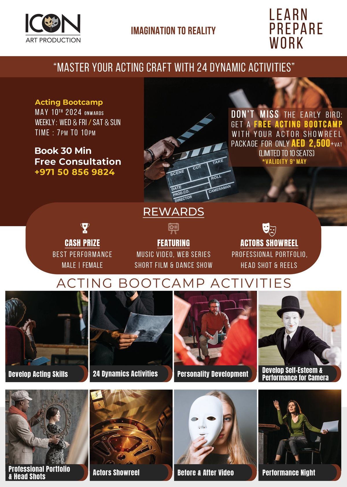 Acting Bootcamp-Master your acting craft with 24 Dynamic Activities with Actor Showreel & Portfolio
