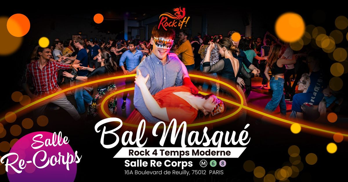 Soir\u00e9e Danse Rock 4 temps Moderne "BAL MASQUE"