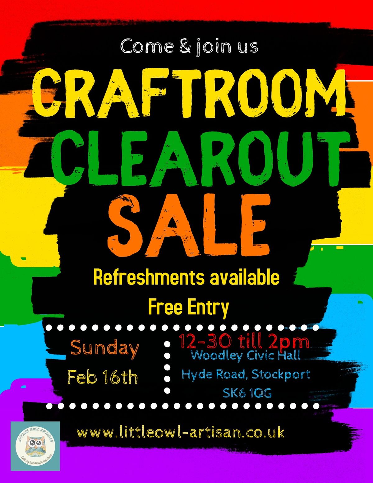 Craft room clear out sale