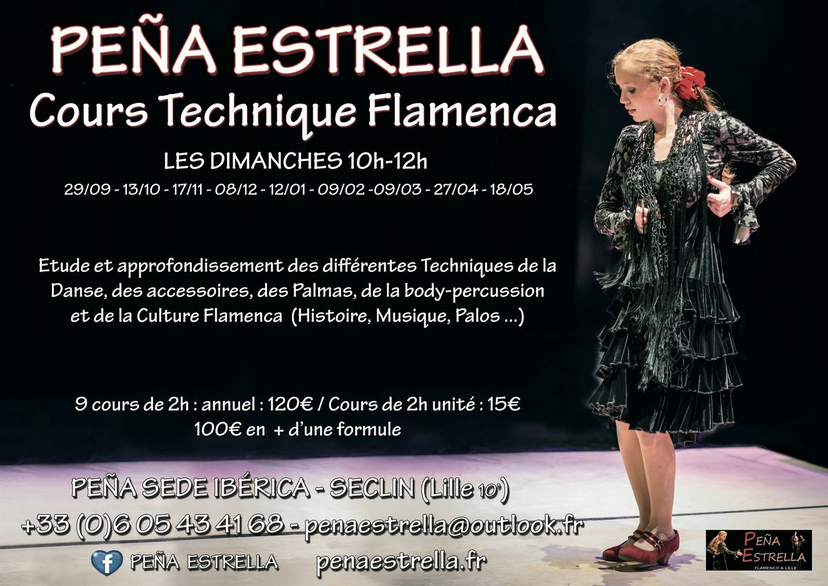 Cours de danse Flamenco Technique Ib\u00e9rica Seclin Hauts de France