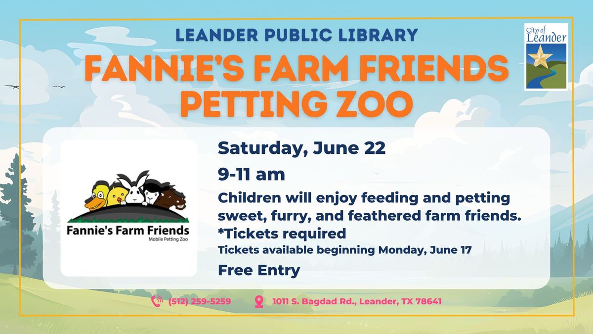 Farm Friend Petting Zoo (Tickets Required)