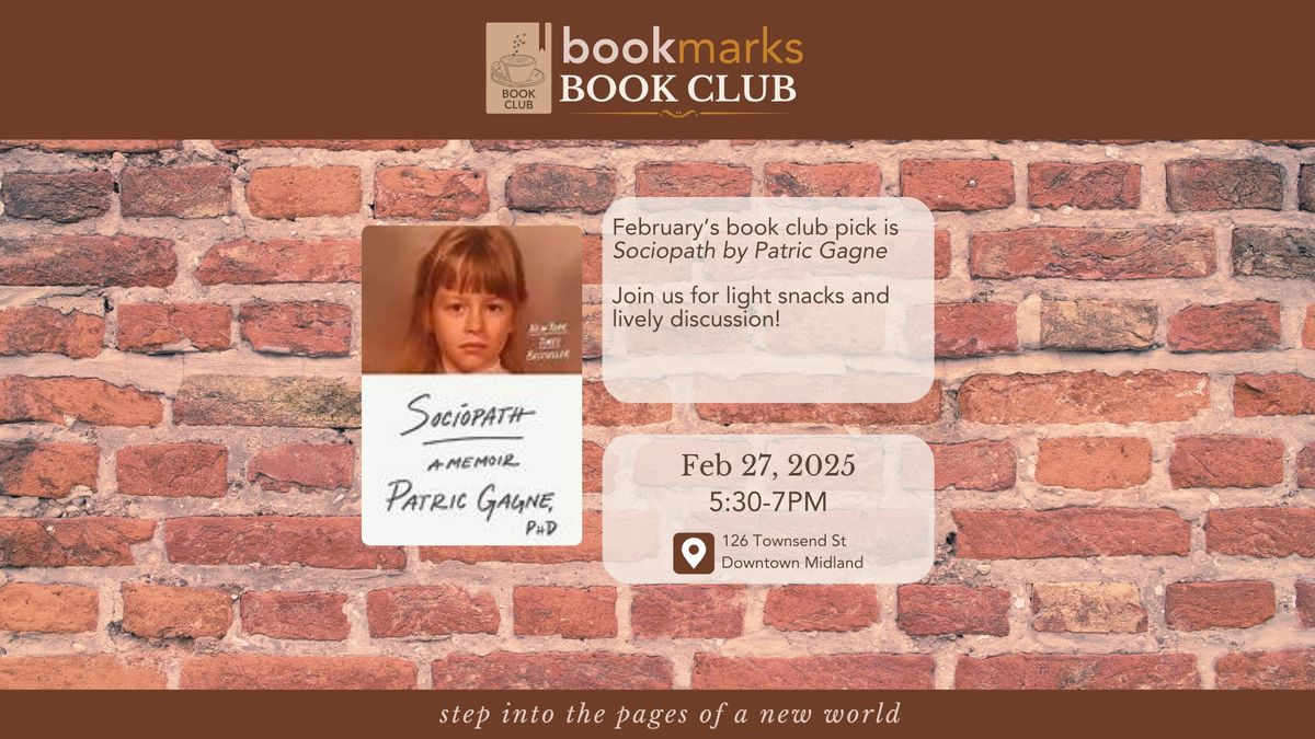 Bookmarks Book Club - Sociopath