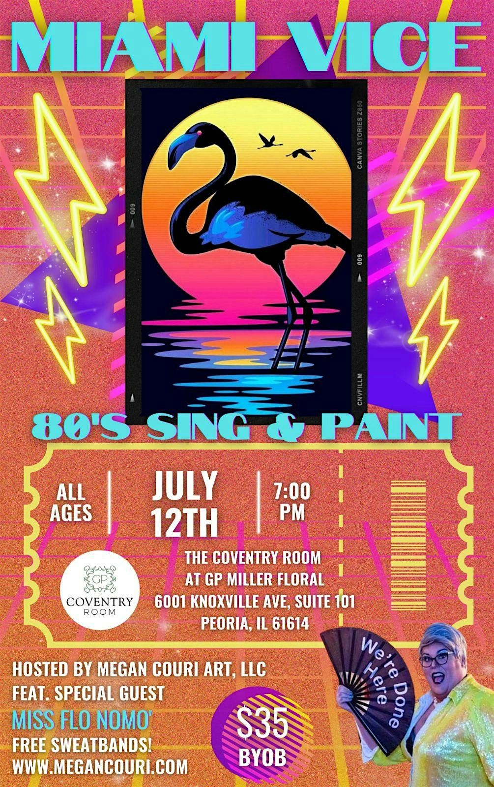 Miami Vice 80\u2019s Paint Night