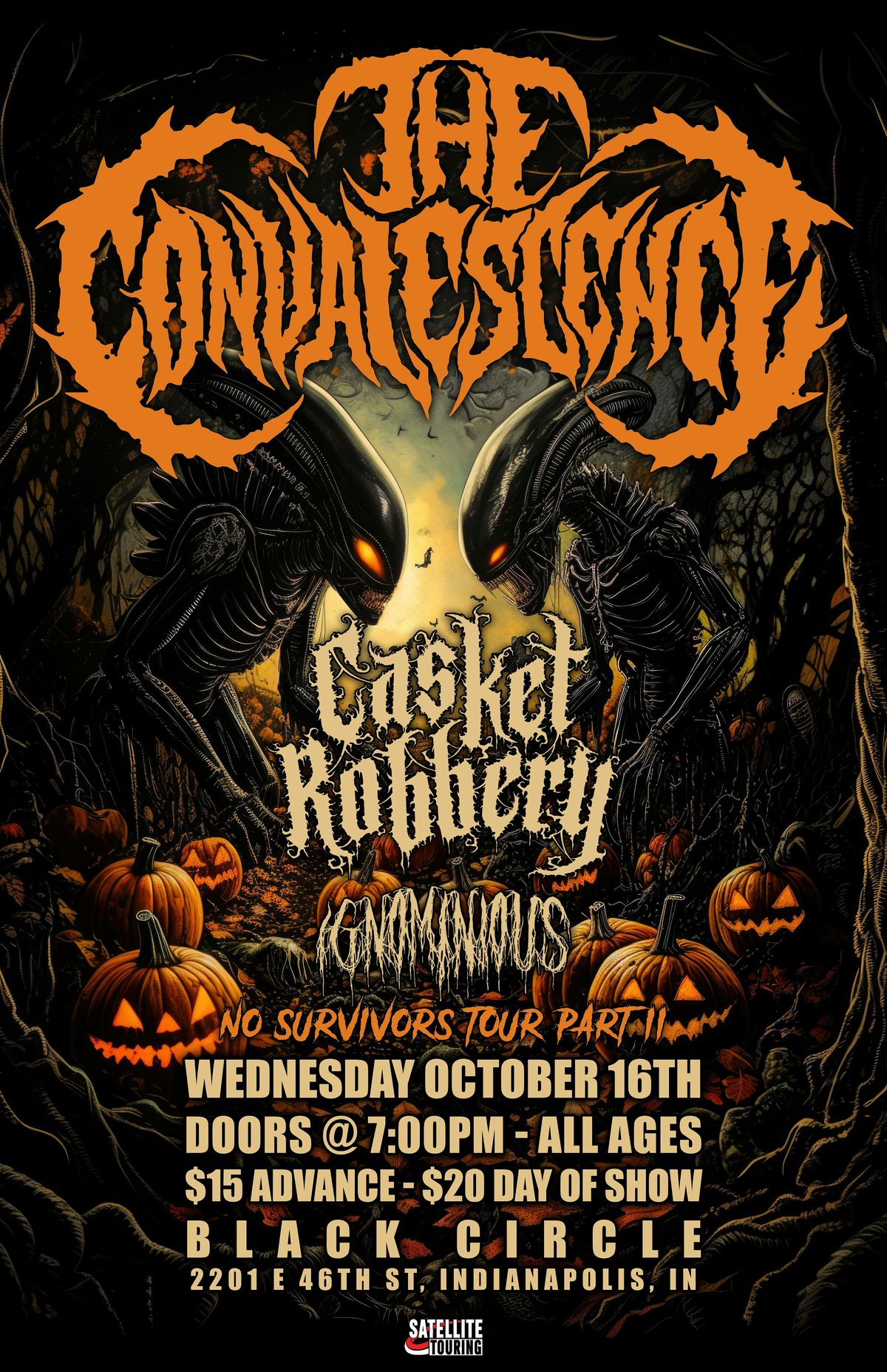 Stranger Attractions Presents THE CONVALESCENCE w\/ CASKET ROBBERY & more!!