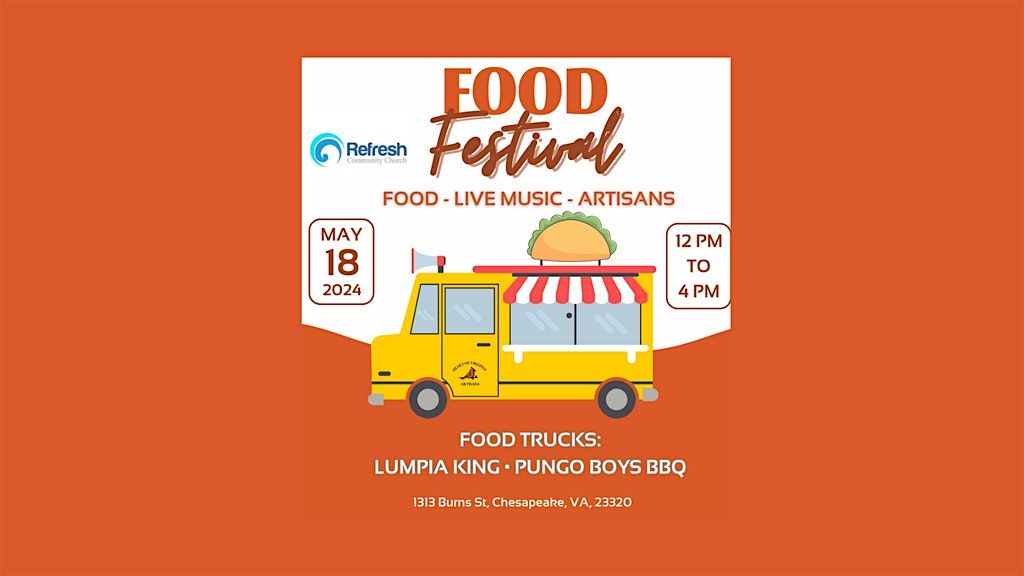 Food Festival with Food Trucks, Live Music, and Artisans