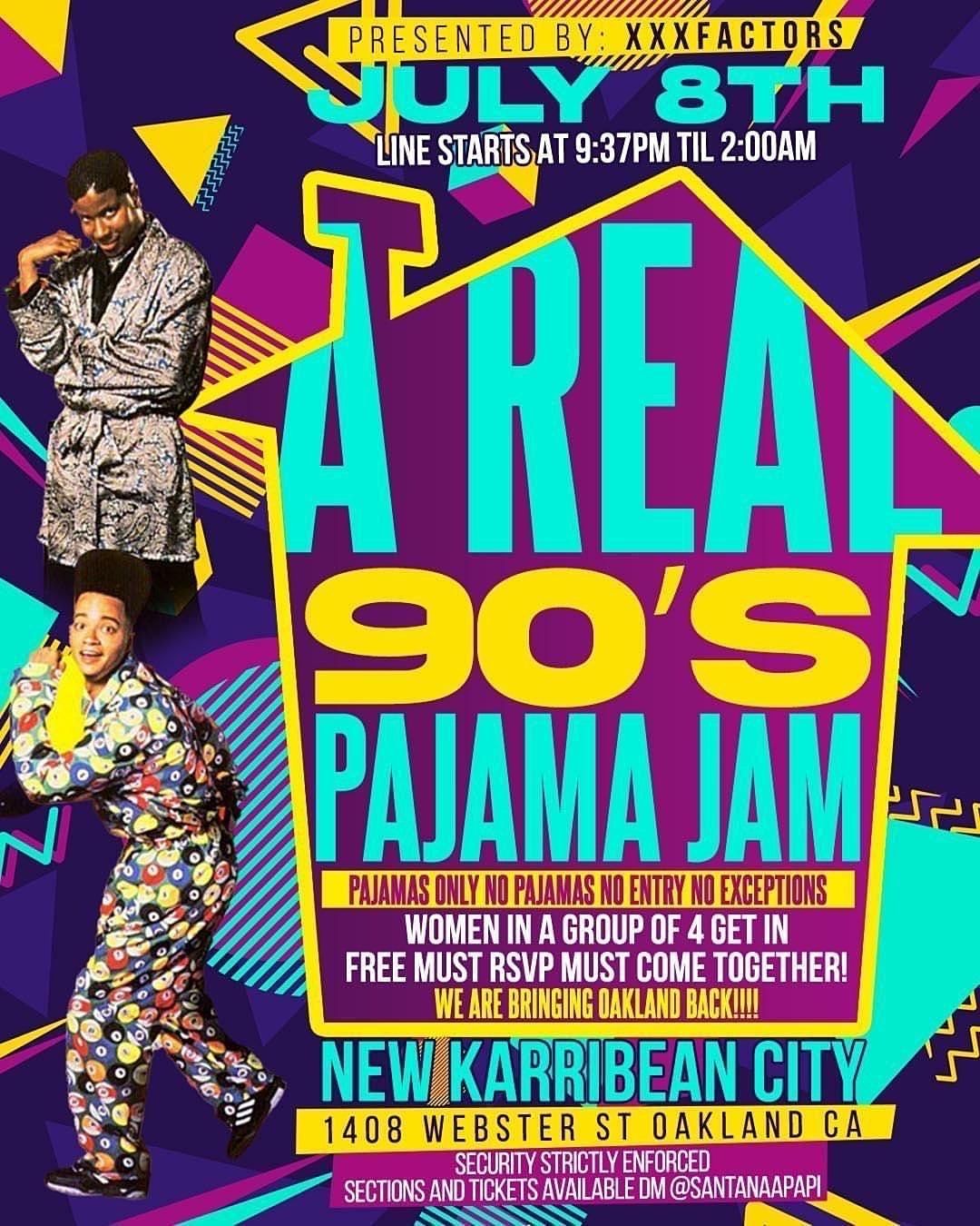 90\u2019s Pajama only party