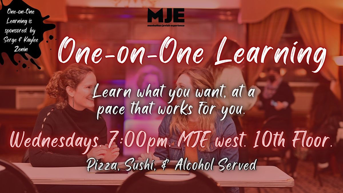 MJE West Wednesday Night 1 On 1 Learning and Class!