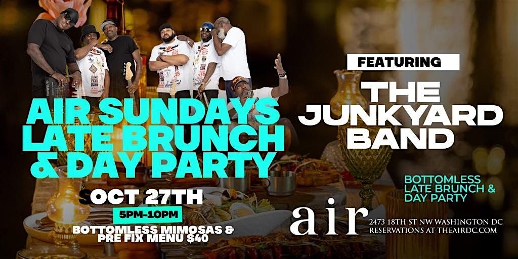 JUNKYARD BAND HOSTS AIR SUNDAY DAY PARTY