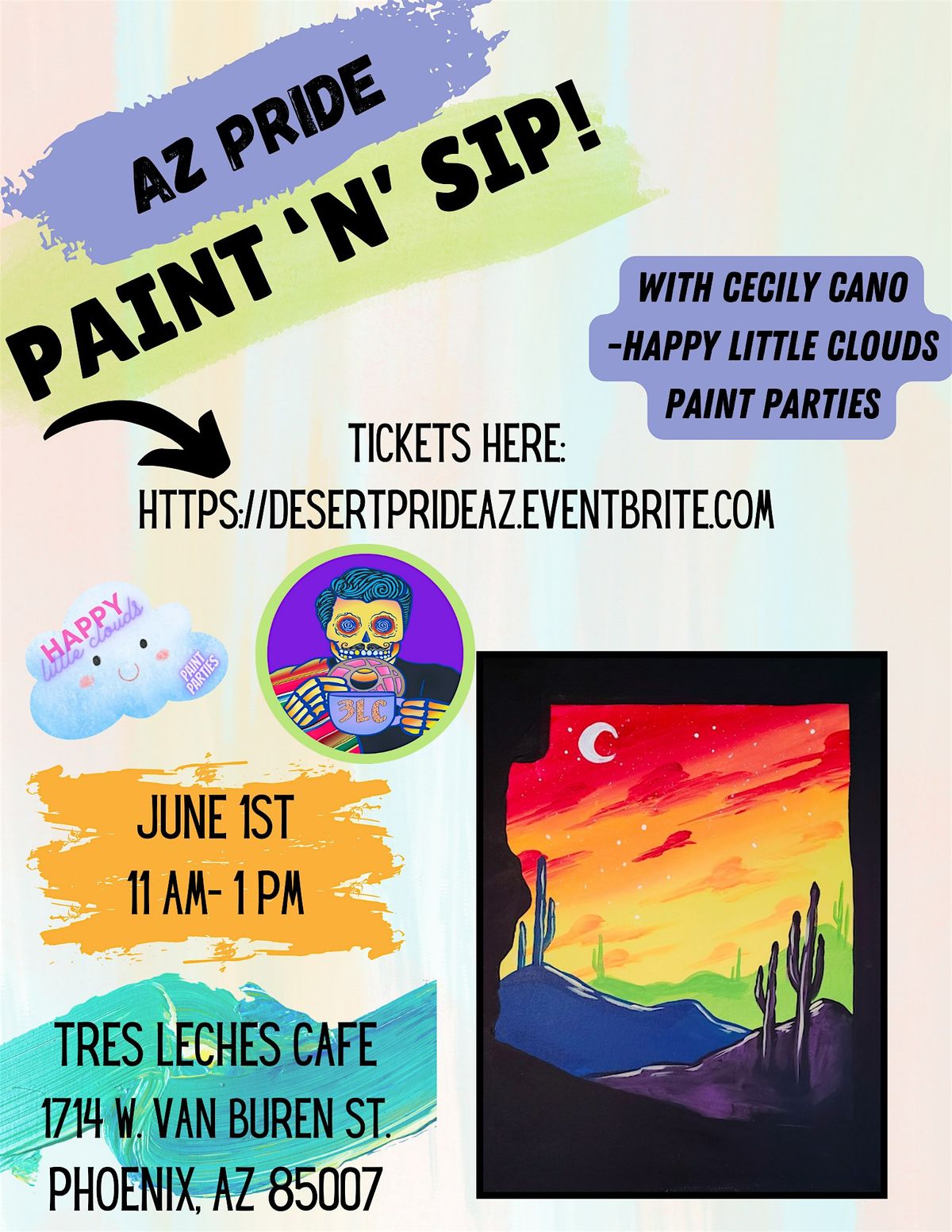 Pride Paint 'n' Sip at Tres Leches Cafe