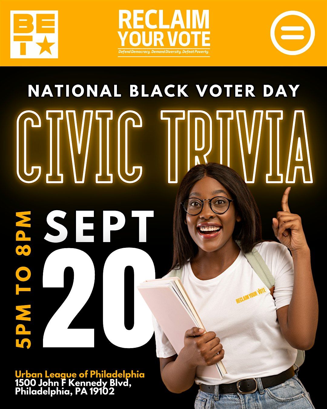 Urban League of Philadelphia Reclaim Your Vote Civic Trivia Event