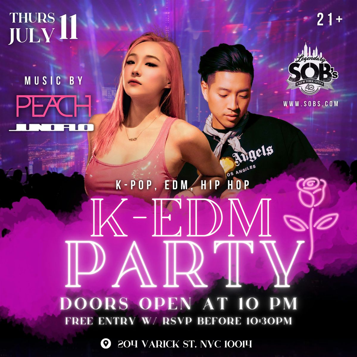 K-EDM Party w\/ DJ Peach & Pika Jenn