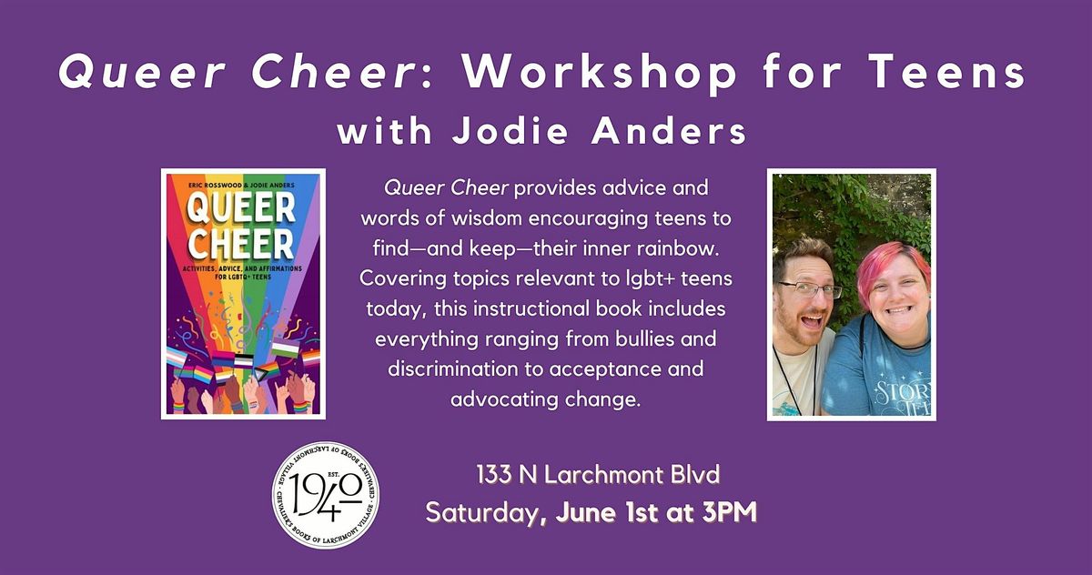 QUEER CHEER: A Workshop for Teens with Jodie Anders