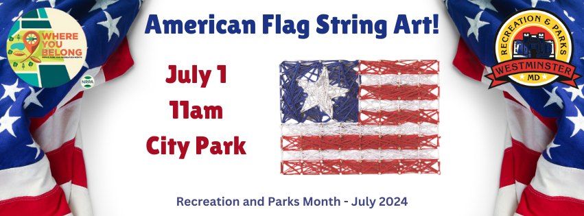 American Flag String Art
