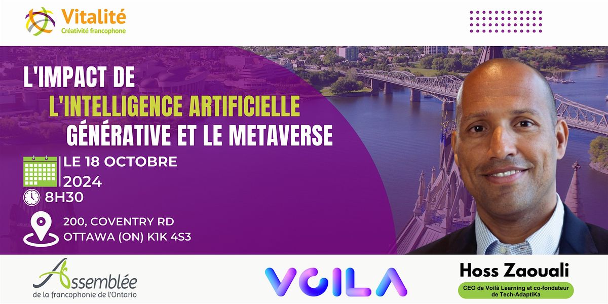 Conf\u00e9rence : L'impact de l'intelligence artificielle g\u00e9n\u00e9rative et du m\u00e9tavers