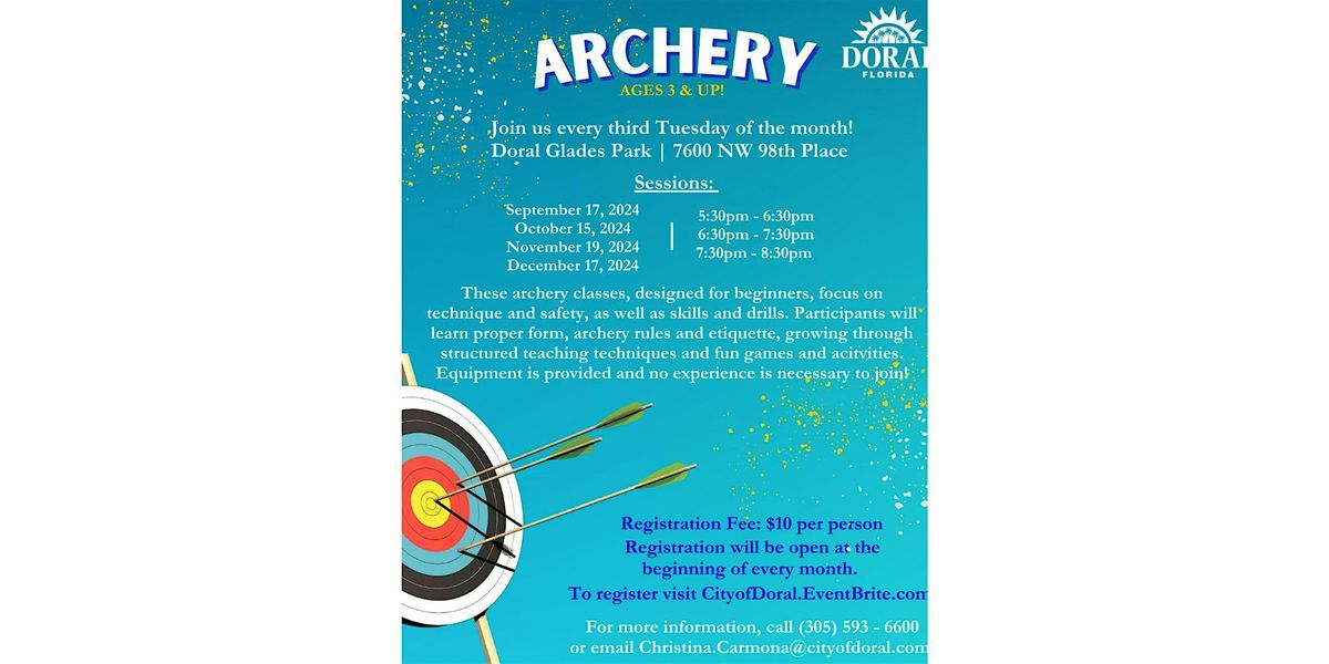 Doral Archery (3 Time Slots)- December