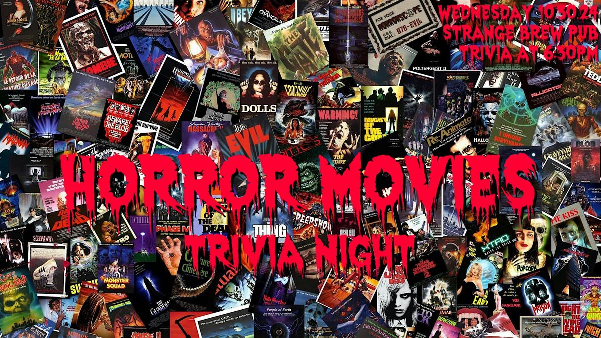 Horror Movies Trivia Night