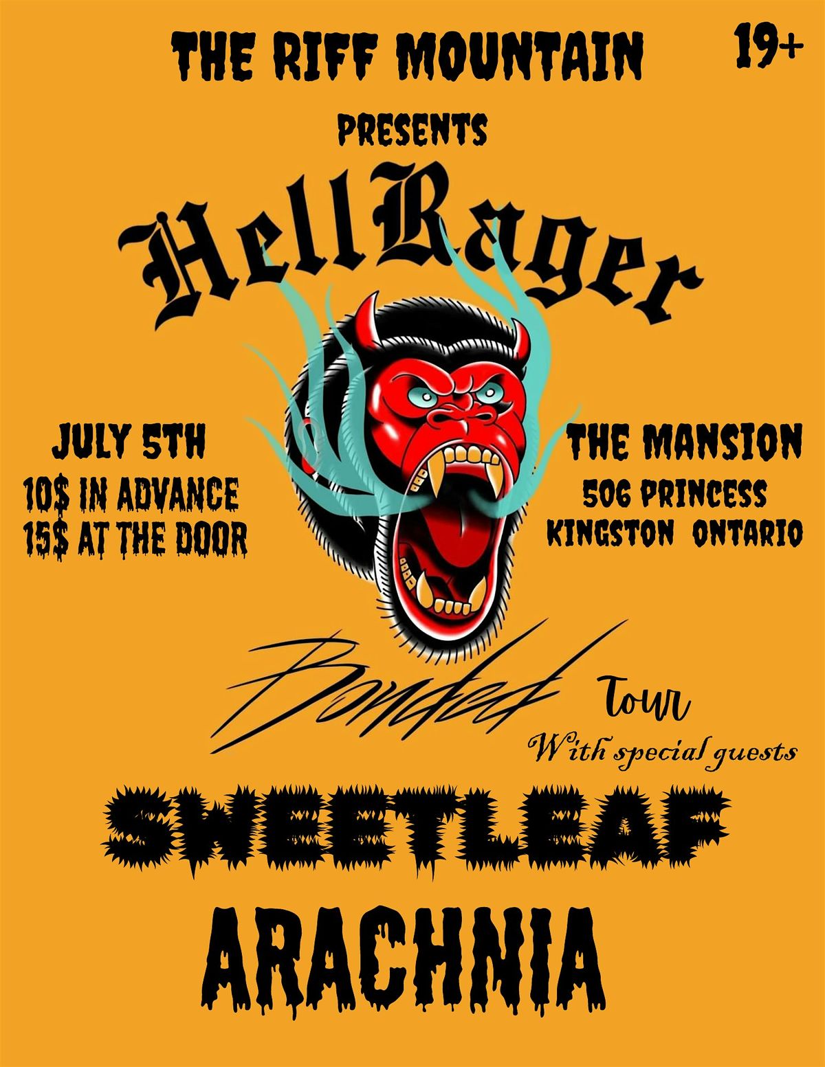 HELLRAGER\/SWEETLEAF\/ARACHNIA