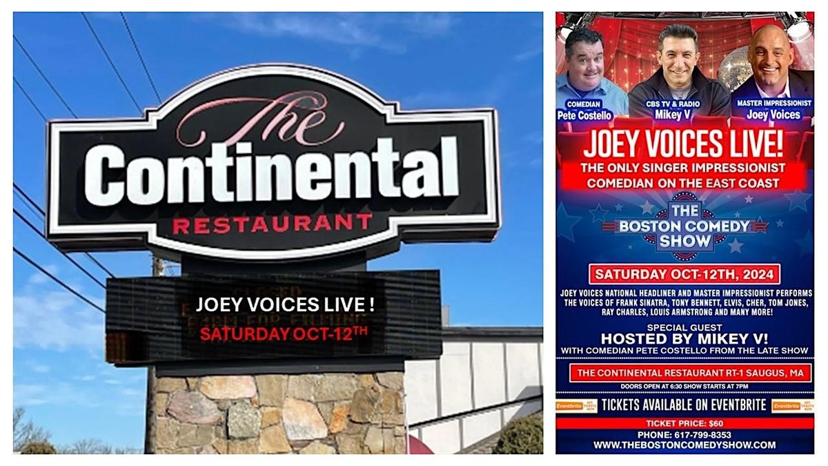 BOSTON COMEDY SHOW PRESENTS  JOEY VOICES LIVE!  W-MIKEY V. & PETE COSTELLO