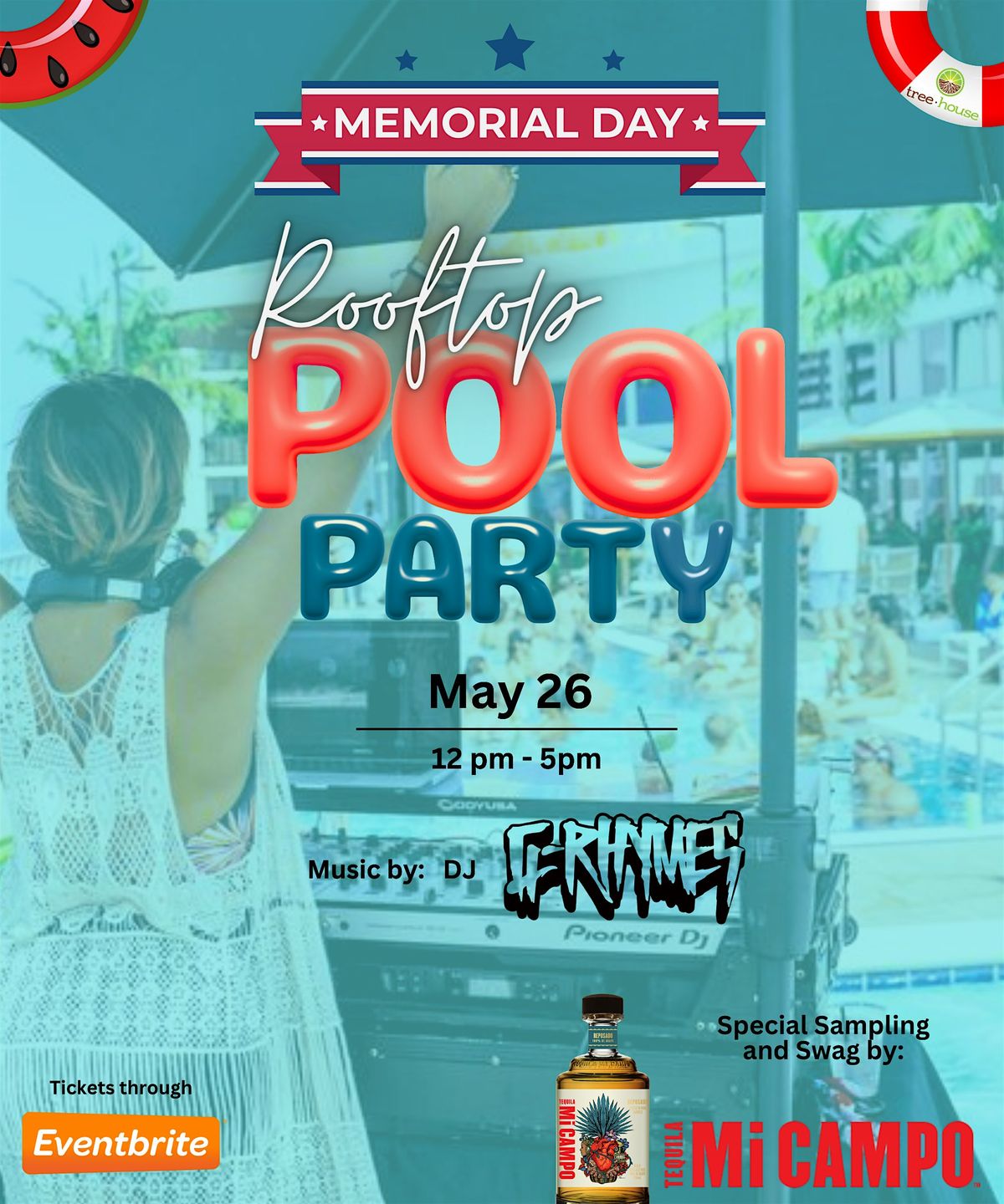 Rooftop Pool Party | Memorial Day Weekend
