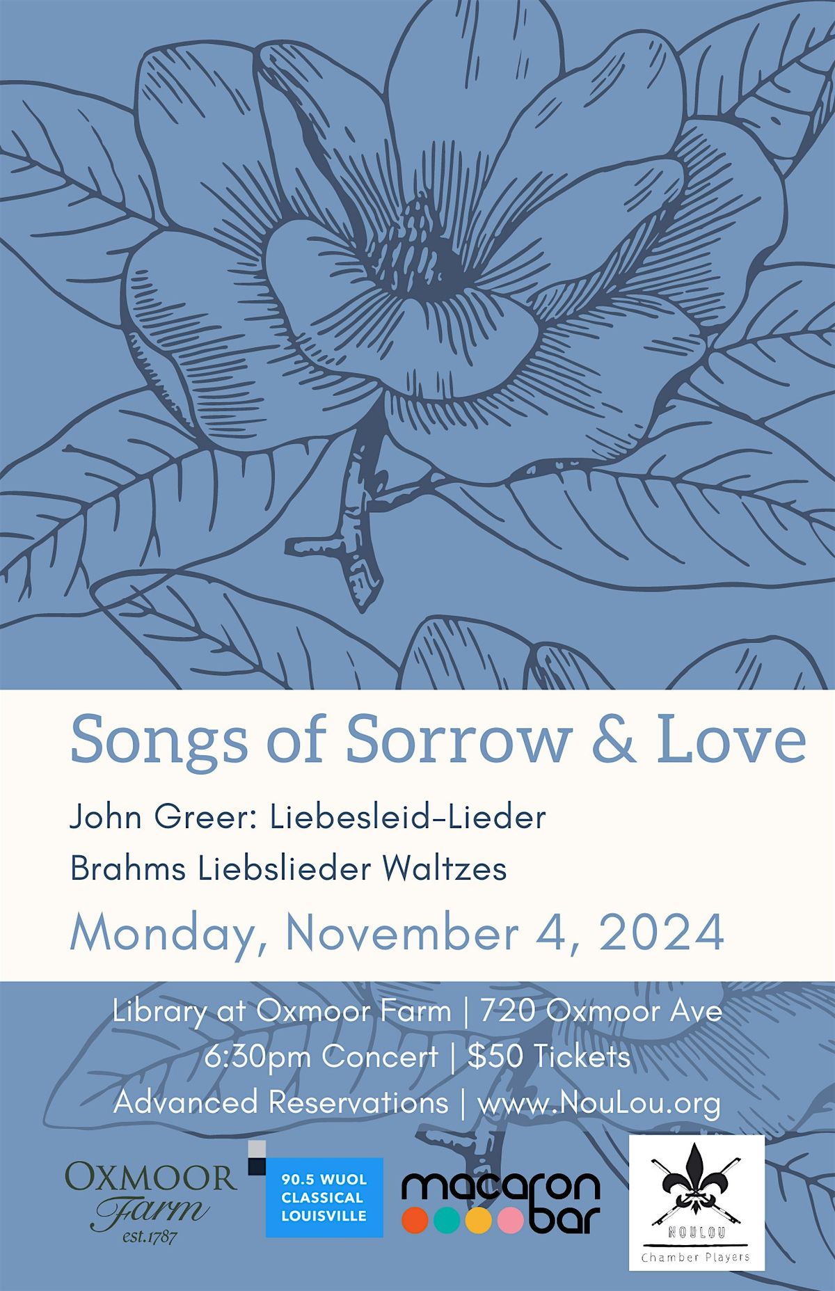 November 4 - Songs of Sorrow & Love