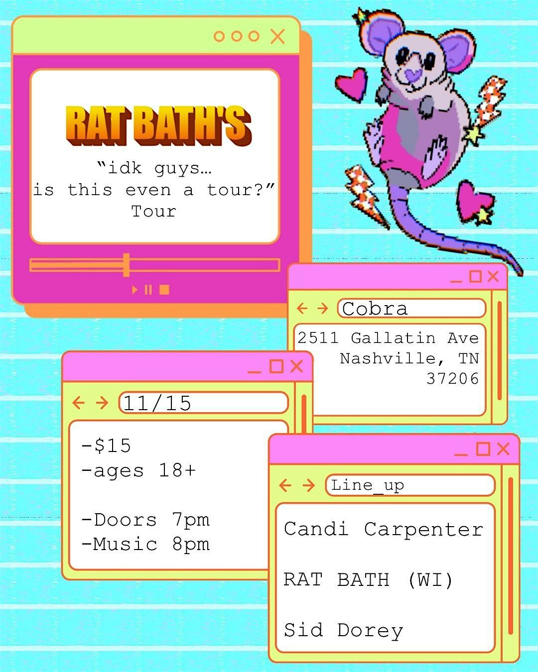 RAT BATH | Candi Carpenter | Sid Dorey