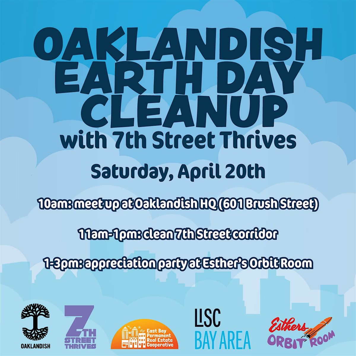 Oaklandish Earth Day Cleanup 2024
