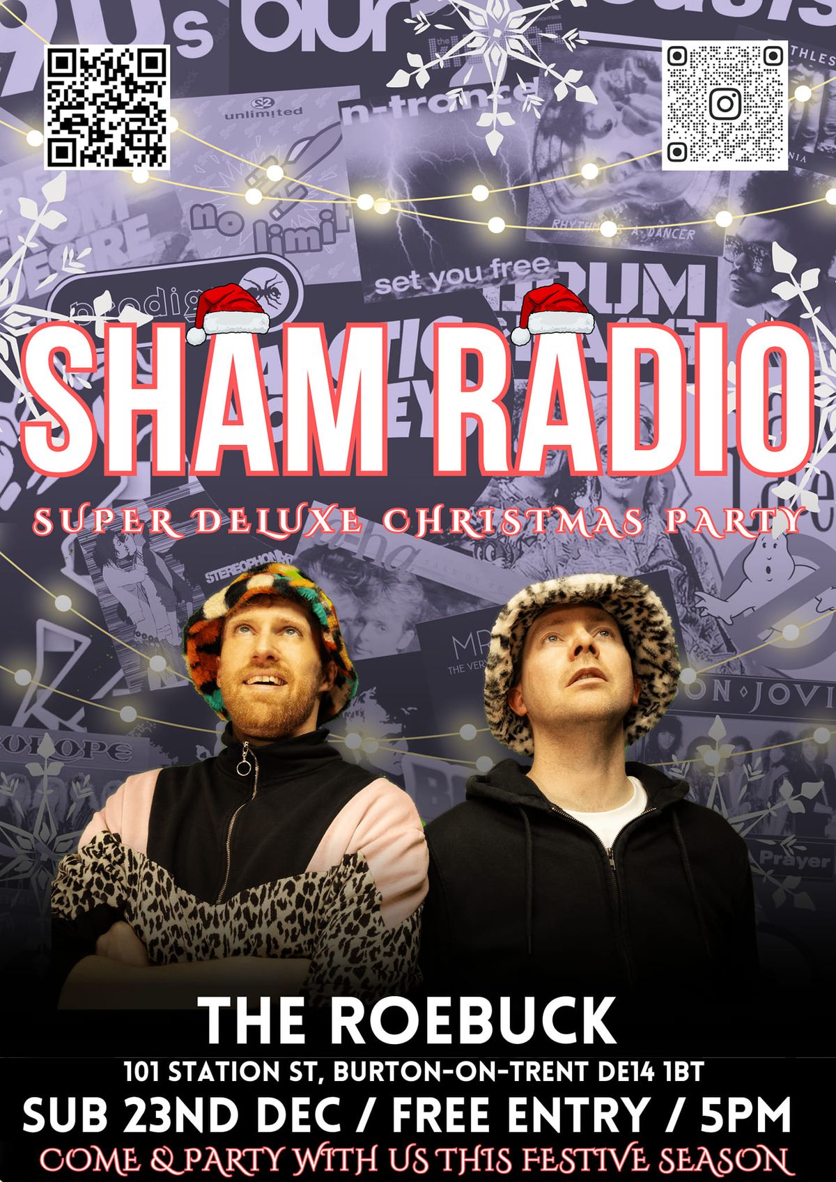 SHAM RADIO *SUPER DELUXE CHRISTMAS PARTY* LIVE! @ The Roebuck, Burton 