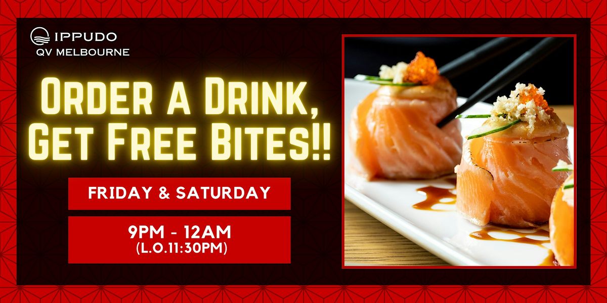 Japanese Izakaya Nights: Get Free Bites with Your Drink Order at Ippudo!!