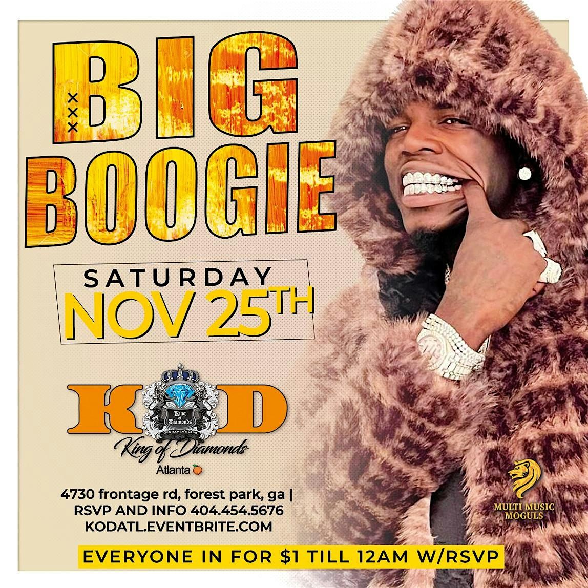 BIG BOOGIE SATURDAY NOV 18TH!