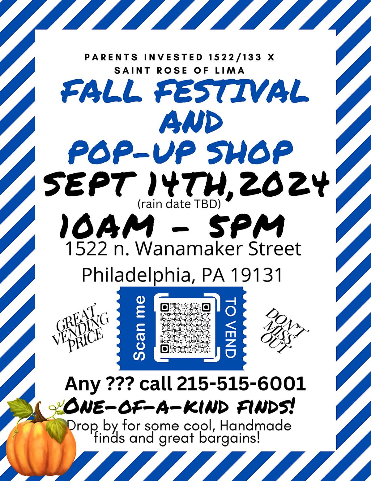 Fall Festival and POP UP